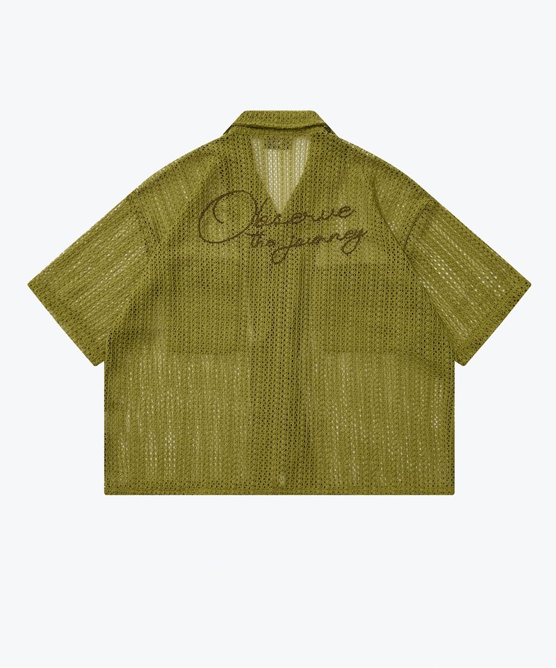 SNS0215-241 開領針織襯衫 Open Knit Collar Shirt