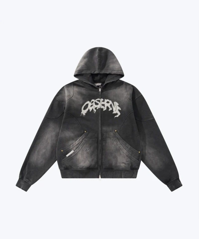 連帽外套 Heavy Faded Zip Hoodie