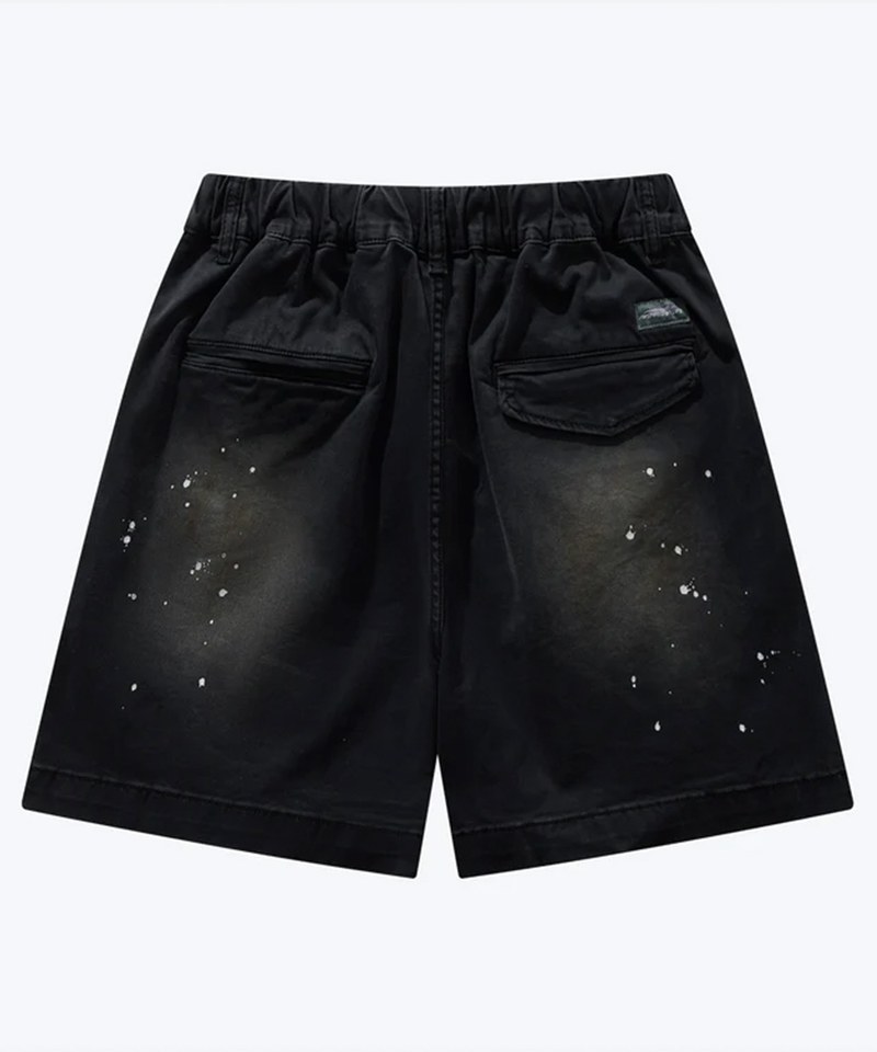 SNS1709-241 水洗潑墨短褲 Heavywash Smudged Chino Short