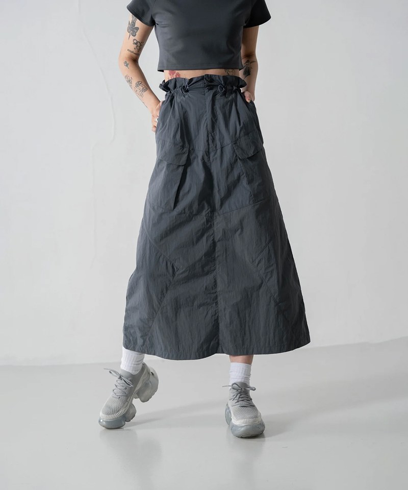 軍風口袋長裙 M65-trapezoidal Pocket skirt