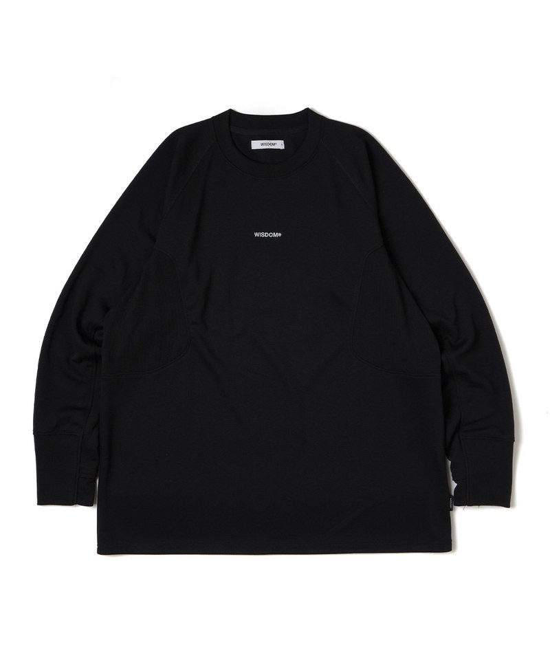 WDM0145-242 羅紋剪接長袖上衣 WISDOM SHINCOOL LS TEE