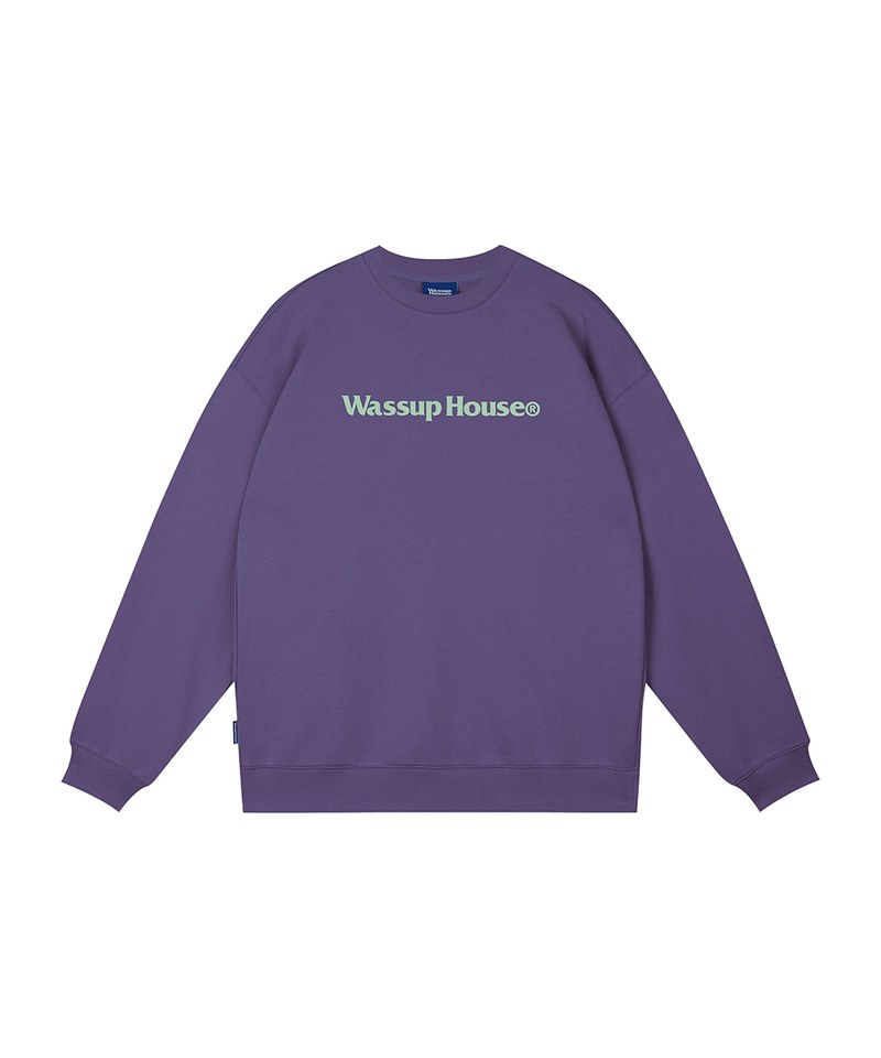 WSP0101-232 logo圓領衛衣 One Line Logo Sweatshirt