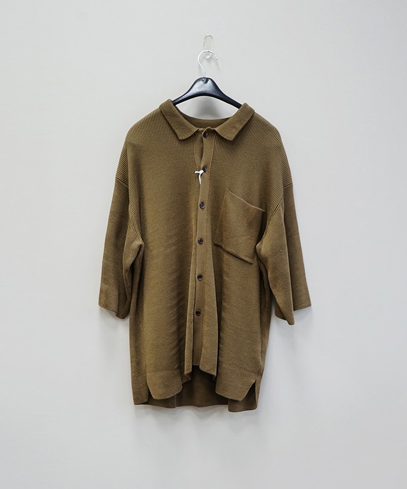 YOKE0230-241 RIB KNITTED SHIRT