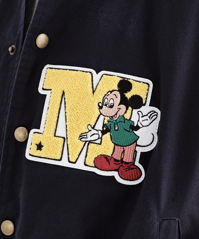 Mickey 拼接校隊外套