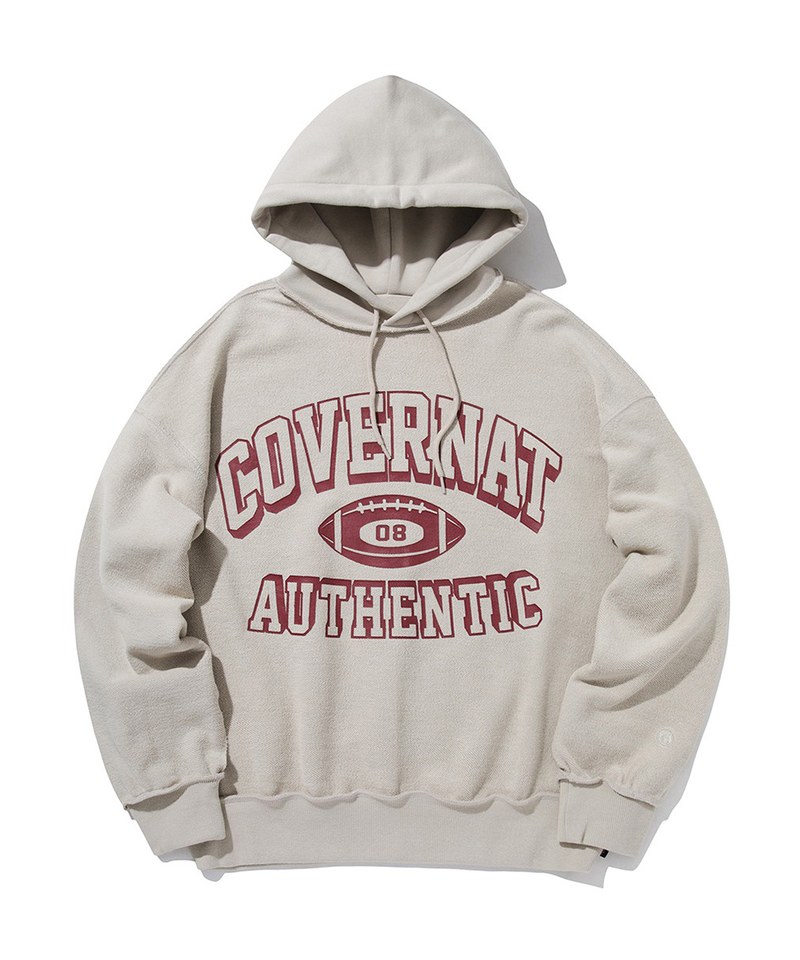LOGO帽TEE big logo reversible hoodie