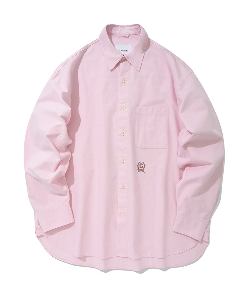 休閒 襯衫,粉紅色 襯衫,寬鬆 襯衫