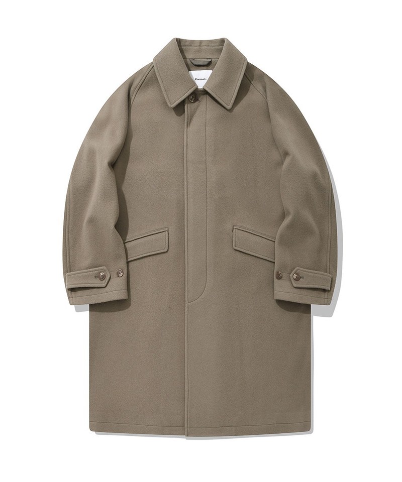 CVN1118 羊毛長版大衣 wool solid balmacaan coat