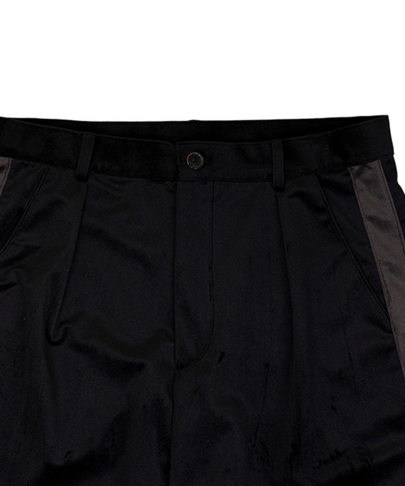 DRN1616 絲絨運動長褲 velvet line track pants(riri zipper)