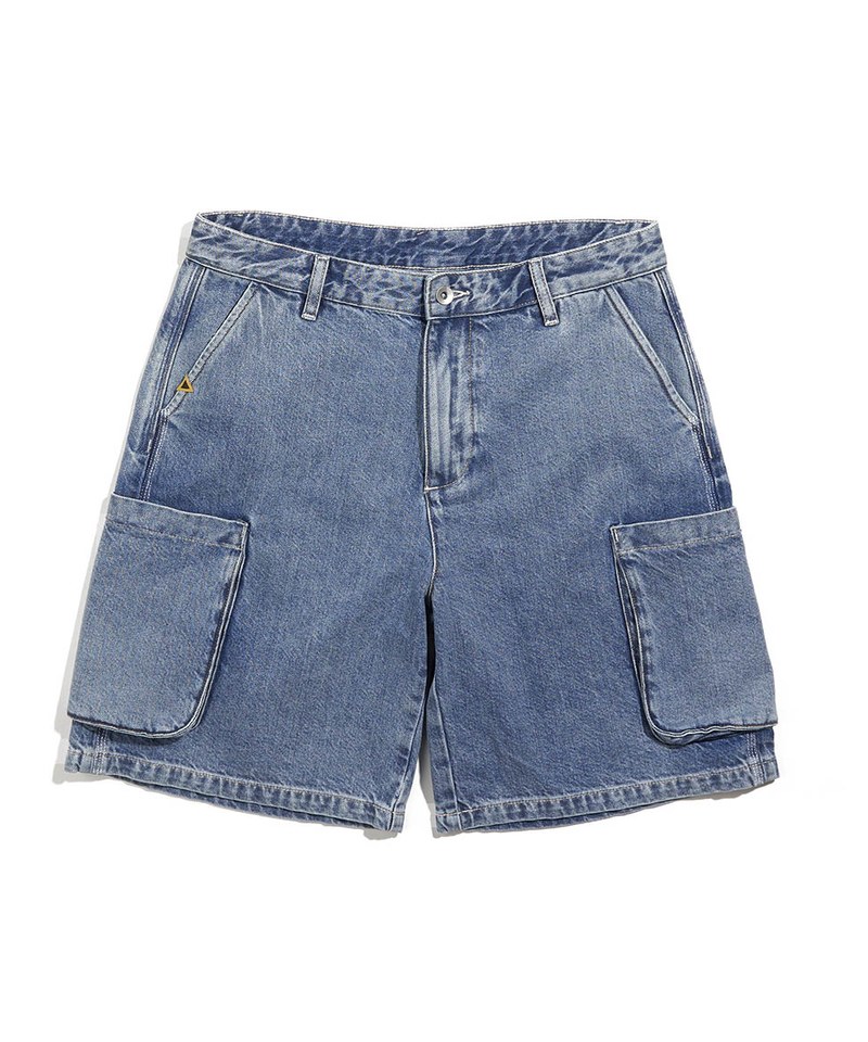 FTM1401-221 寬鬆水洗牛仔短褲 Wide Washed Denim Shorts