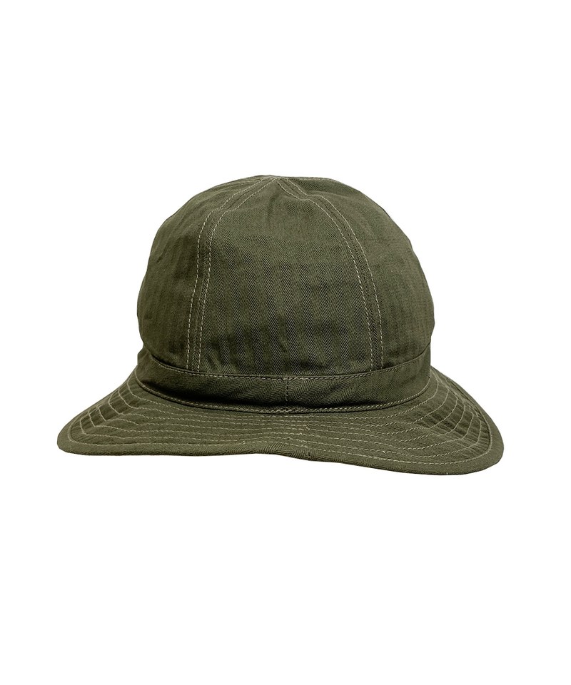 HOU2306-221 人字紋軍風圓盤帽 USMC HBT HAT
