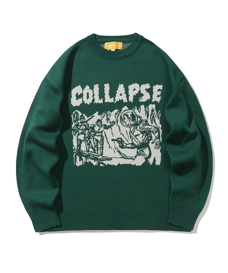 圖案寬鬆毛衣 Collapse Oversized Sweater