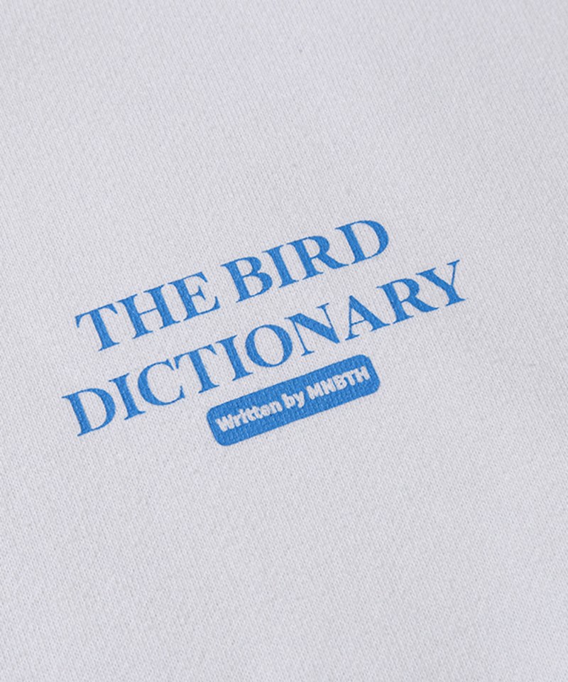 圖案帽T Bird Dictionary Hood T-shirt