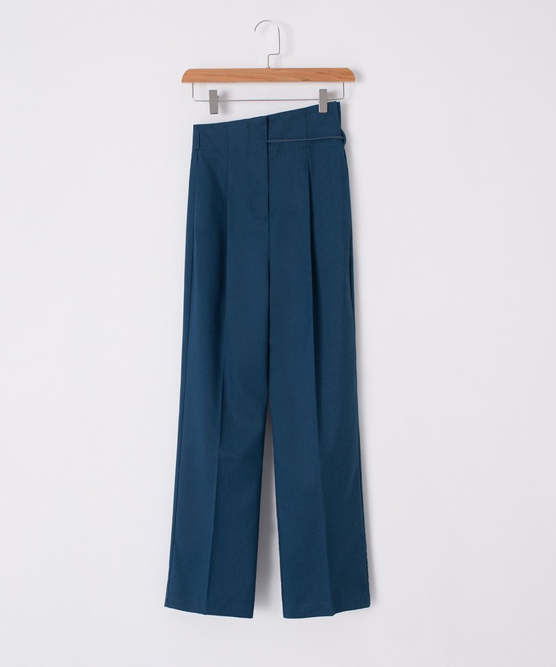 LAB-高腰斜切線條錐形褲 High-rise Tapered Pants