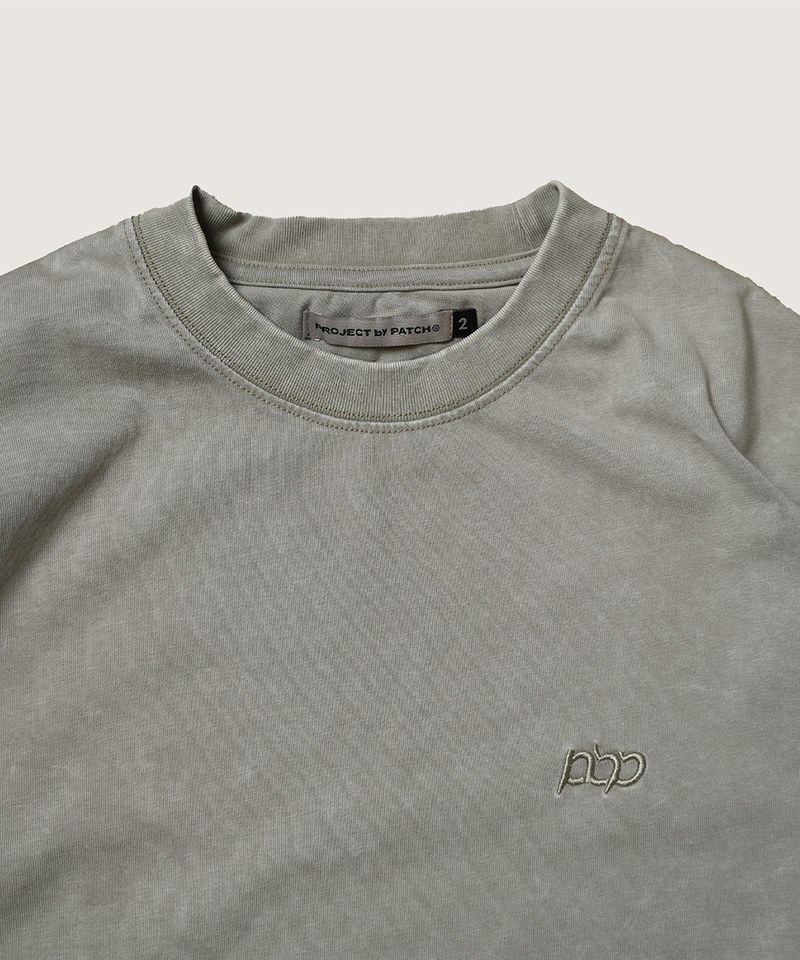 PBP0107-241 水洗刺繡寬鬆短袖上衣 EMBROIDERY LOGO TEE (WASHED)