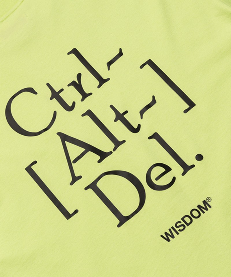WISDOM x plain-me Ctrl Alt Del Logo S/S Tee 短TEE