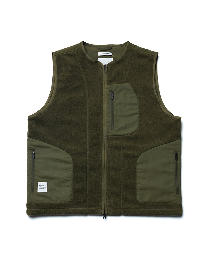 WDM0528 多口袋背心Hollow-Fleece Vest