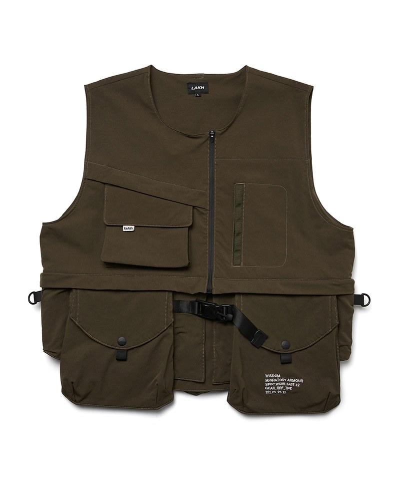 聯名多口袋背心 WISDOM x LAKH Multi-Pockets Three way Vest