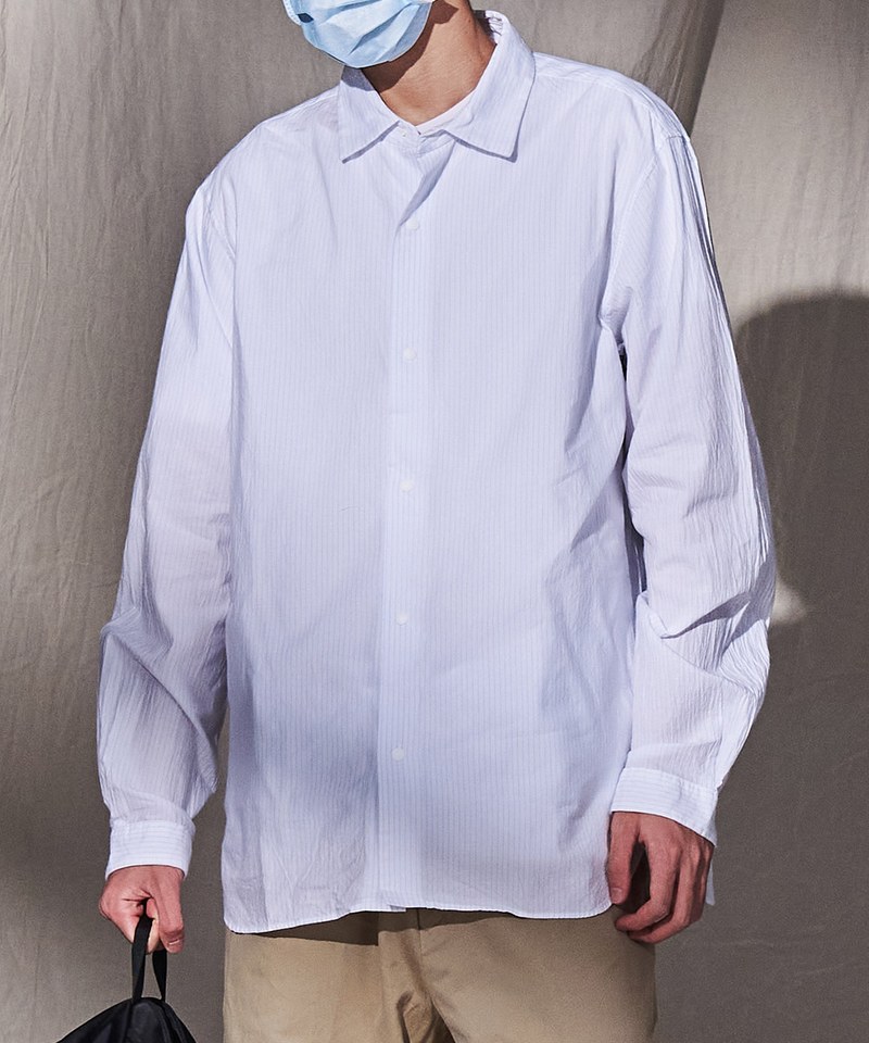 YCA0242 11112 COMFORT SHIRT RELAX LONG 純棉長版寬鬆襯衫