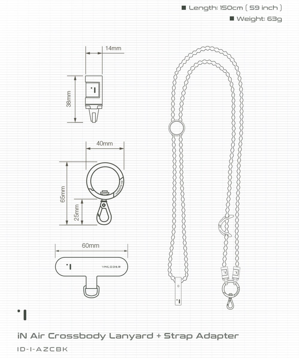 iN輕量型手機掛繩 iN Air Crossbody Lanyard