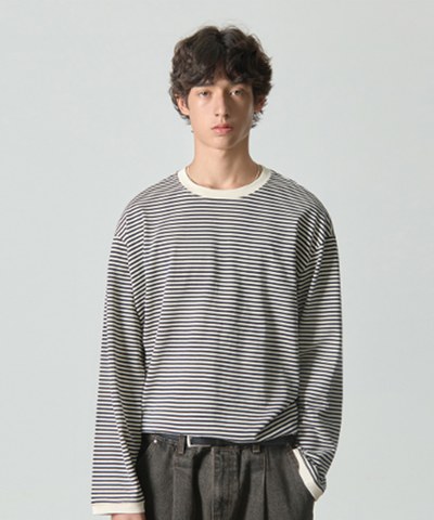 條紋長袖上衣 ASI LAYERING STRIPE RINGER T-SHIRT