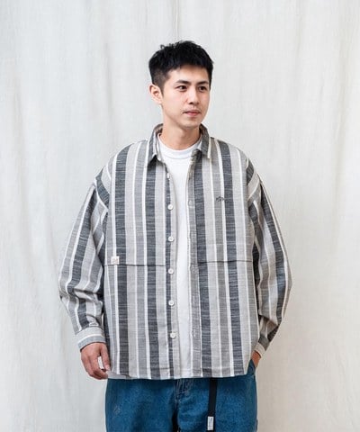 PSV0204-242 寬版長袖襯衫 BRAND LOGO LONG-SLEEVE SHIRTS