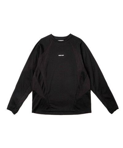 拼布設計長袖上衣 TENCEL BLOCKING LS TEE