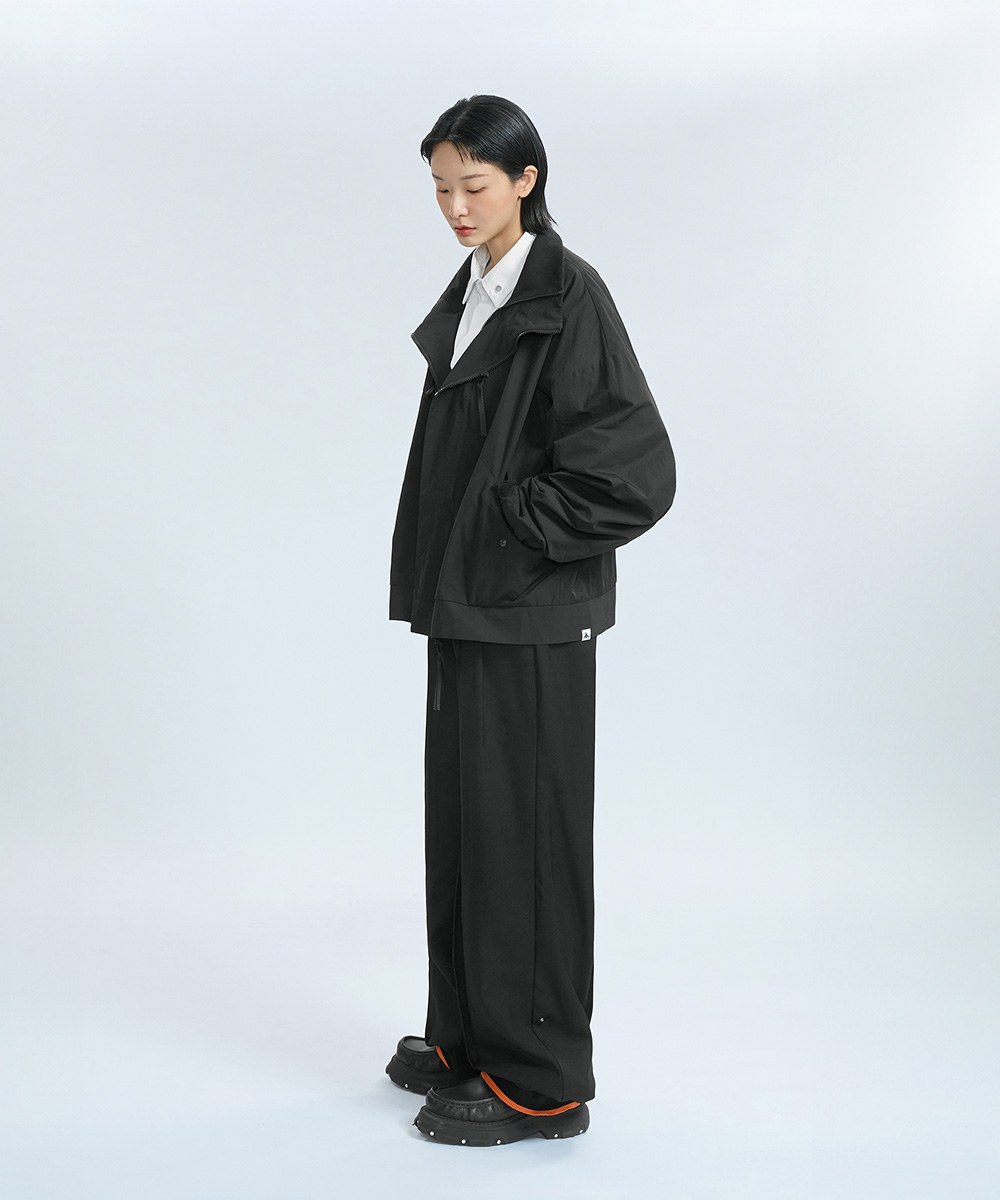 立領外套 Geometric Cutting Hi-Collar Jacket