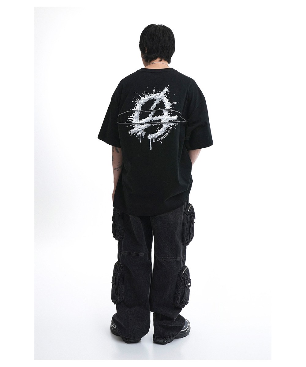 拉鍊短TEE F.L BACK ZIPPER T