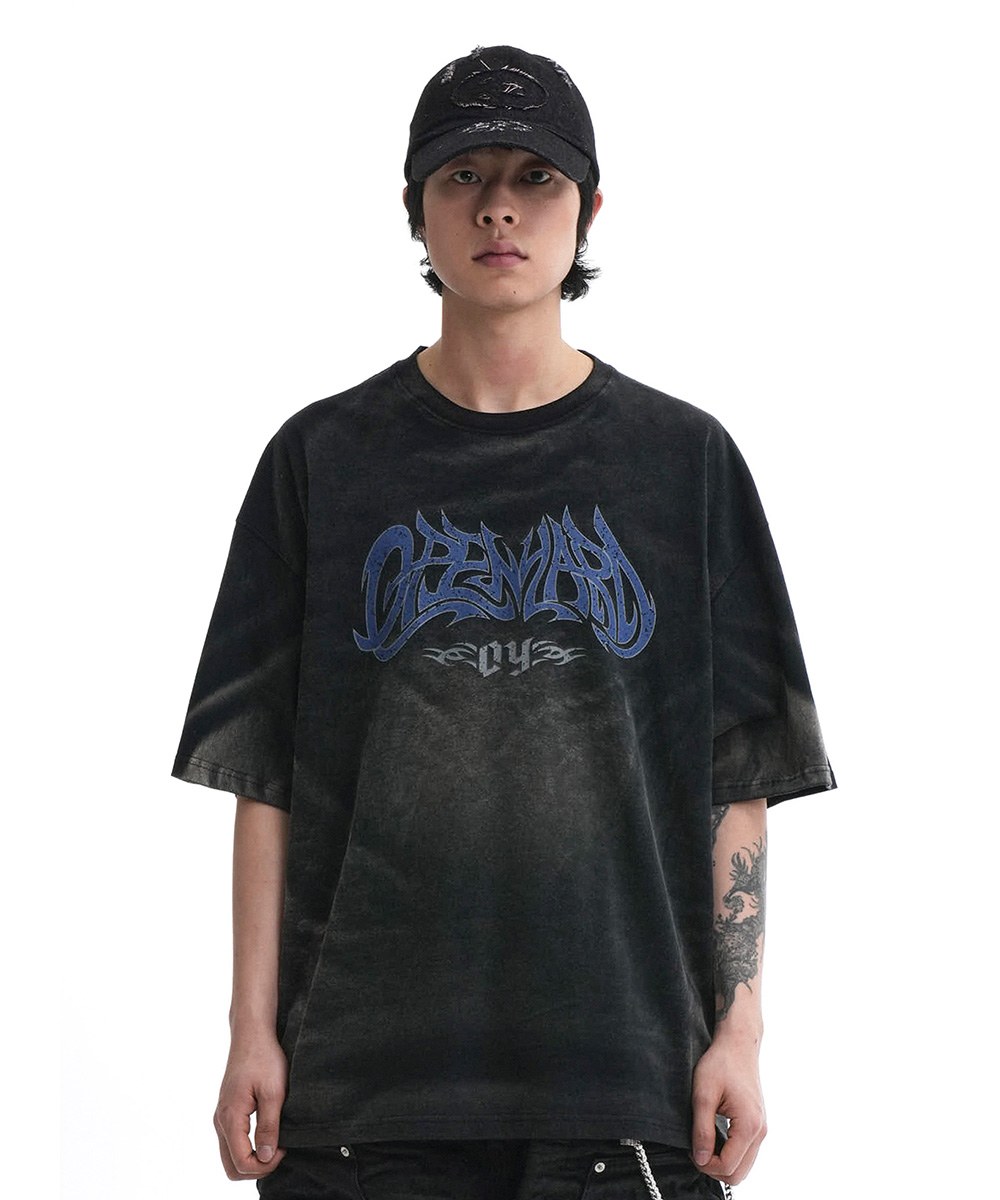 水洗印花短TEE VINTAGE WASHED OYPD T