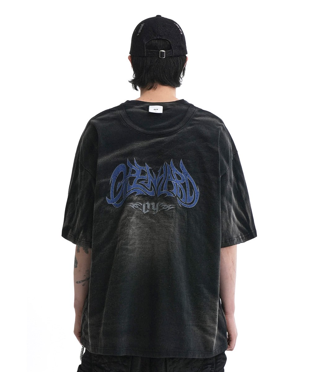 水洗印花短TEE VINTAGE WASHED OYPD T