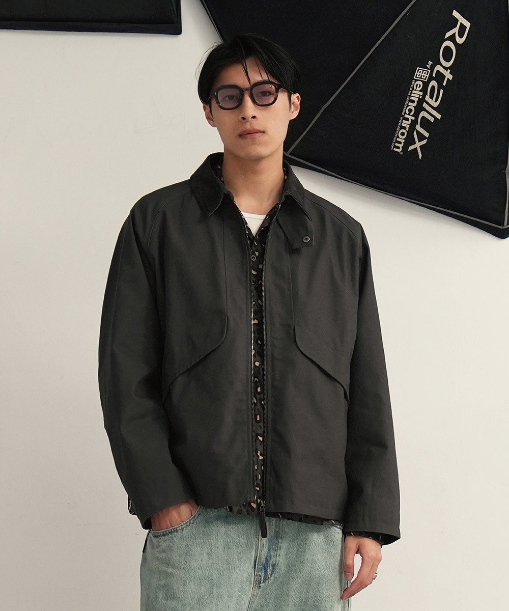 特殊剪裁哈林頓外套 LOOSE-FIT HARRINGTON JACKET