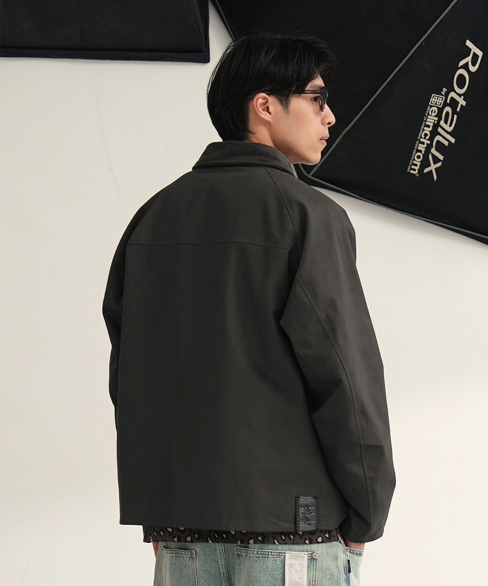 特殊剪裁哈林頓外套 LOOSE-FIT HARRINGTON JACKET