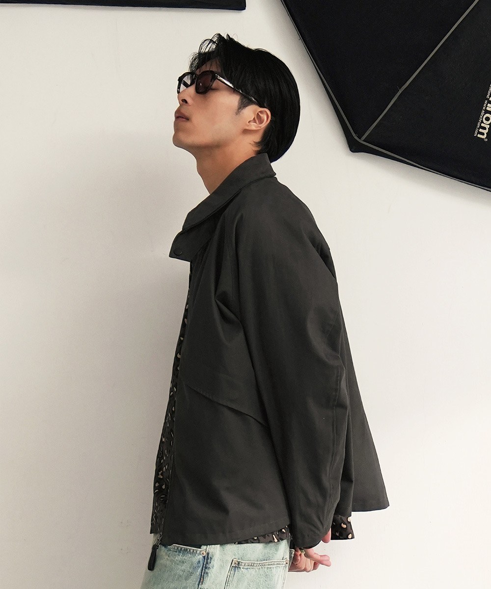 特殊剪裁哈林頓外套 LOOSE-FIT HARRINGTON JACKET