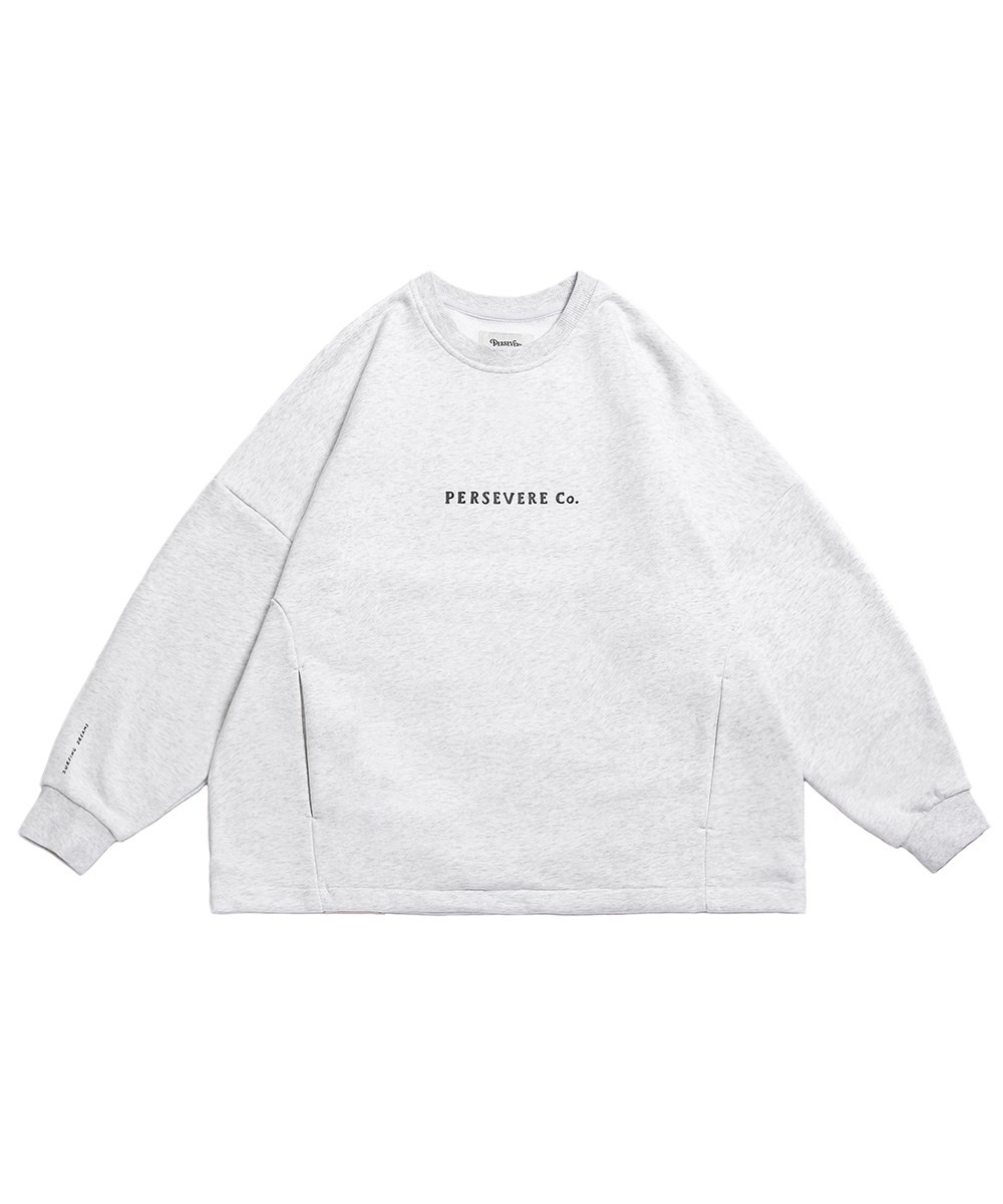 定番款大學TEE BRAND LOGO CLASSIC WASHED SWEATSHIRT