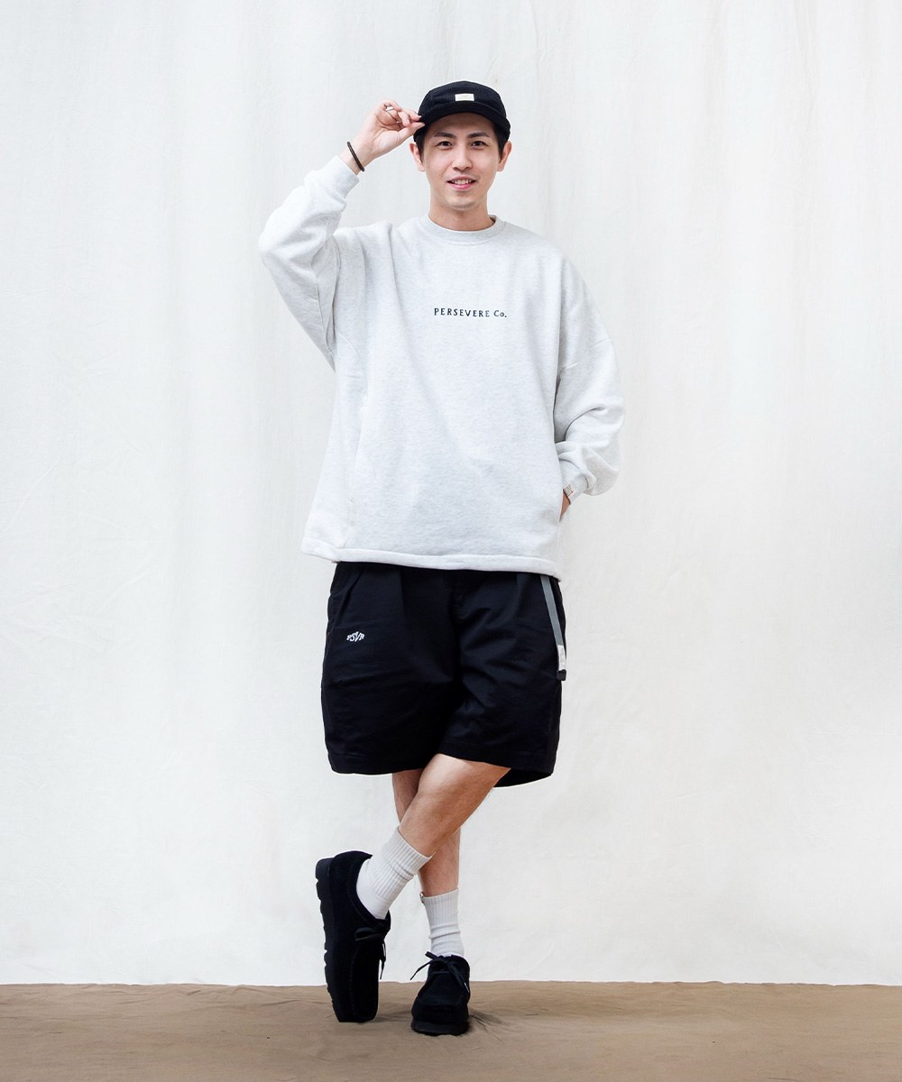 定番款大學TEE BRAND LOGO CLASSIC WASHED SWEATSHIRT