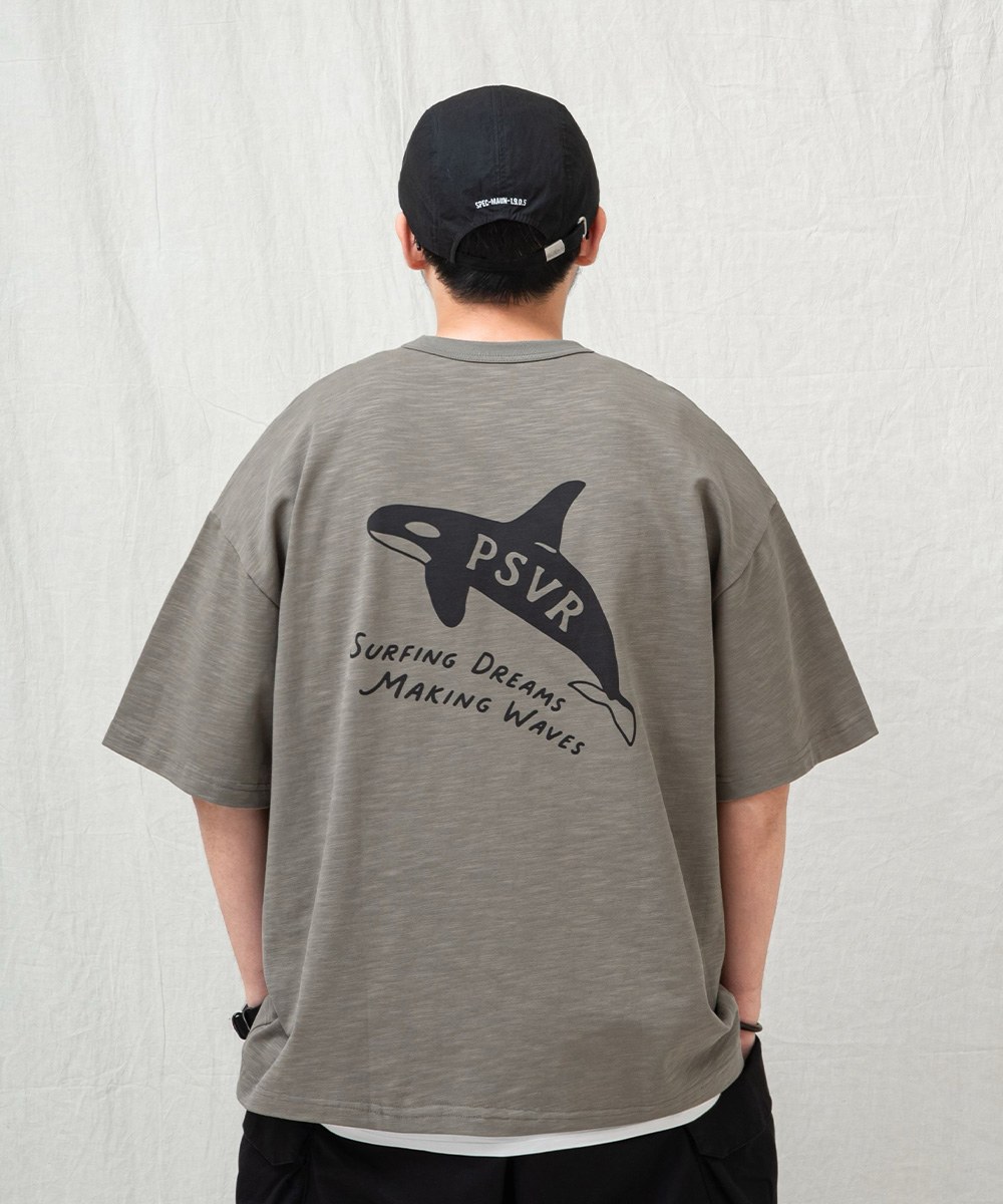 虎鯨圖像TEE KILLER WHALE GRAPHIC T-SHIRT