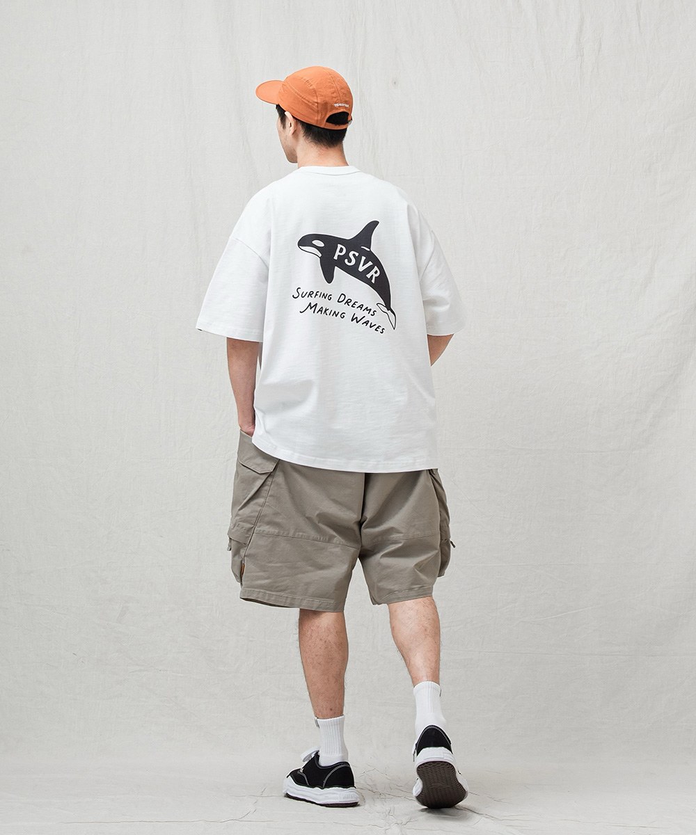 虎鯨圖像TEE KILLER WHALE GRAPHIC T-SHIRT