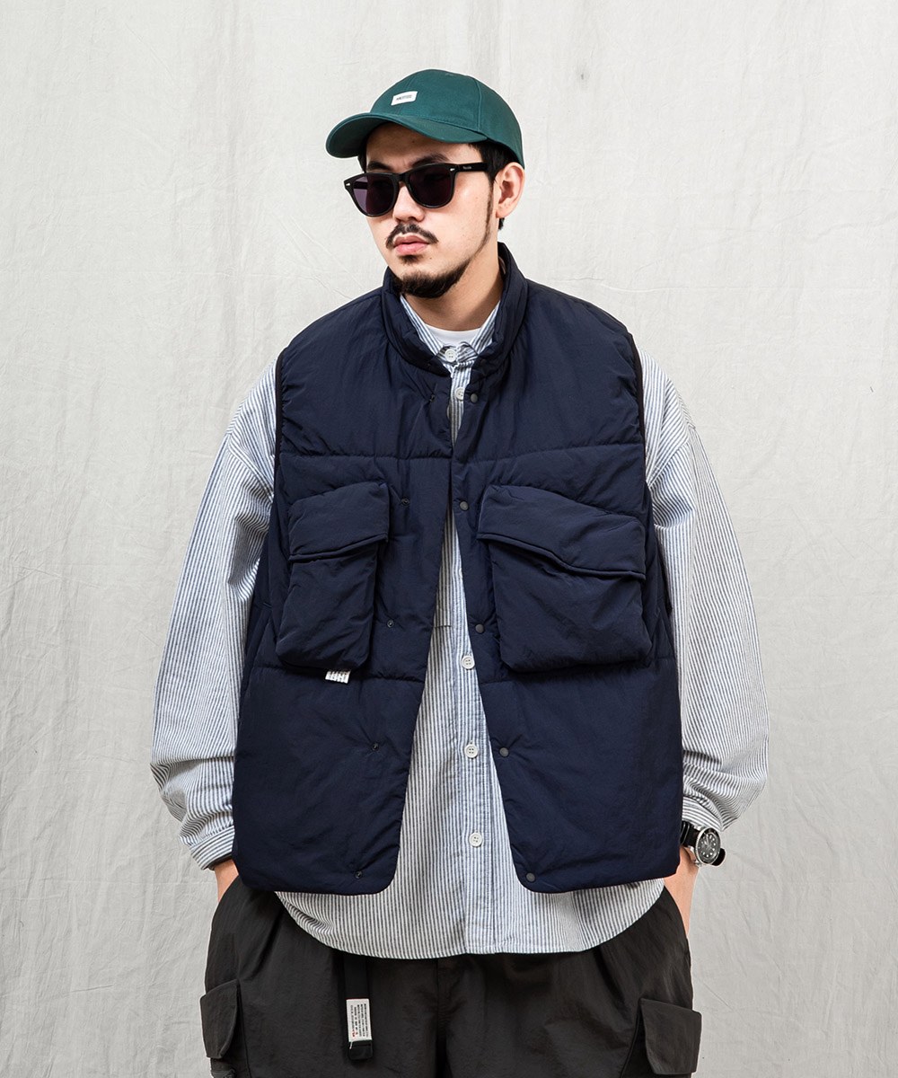 防潑水鋪棉背心 water-repellent padded gilet