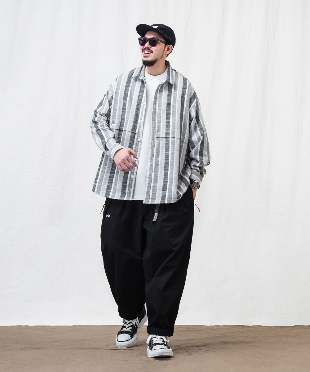 氣球錐形長褲 DOUBLE PLEATED BALLOON TAPERED PANTS