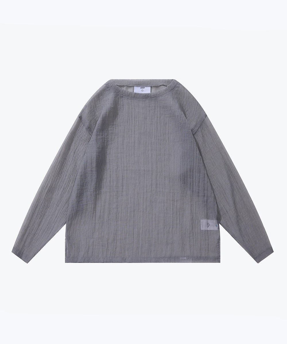 長袖上衣 Long Sleeve Textured Top