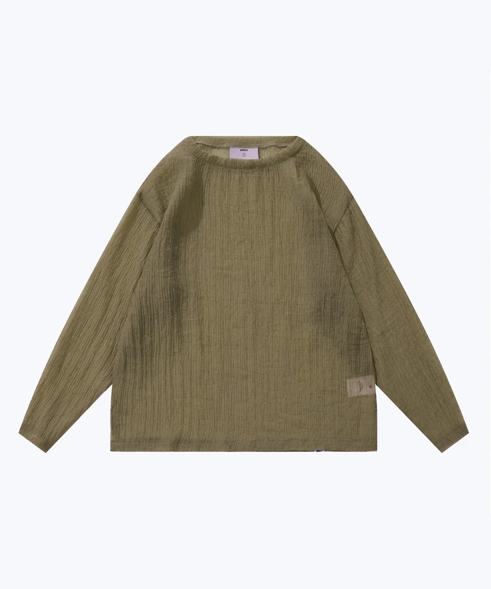 長袖上衣 Long Sleeve Textured Top