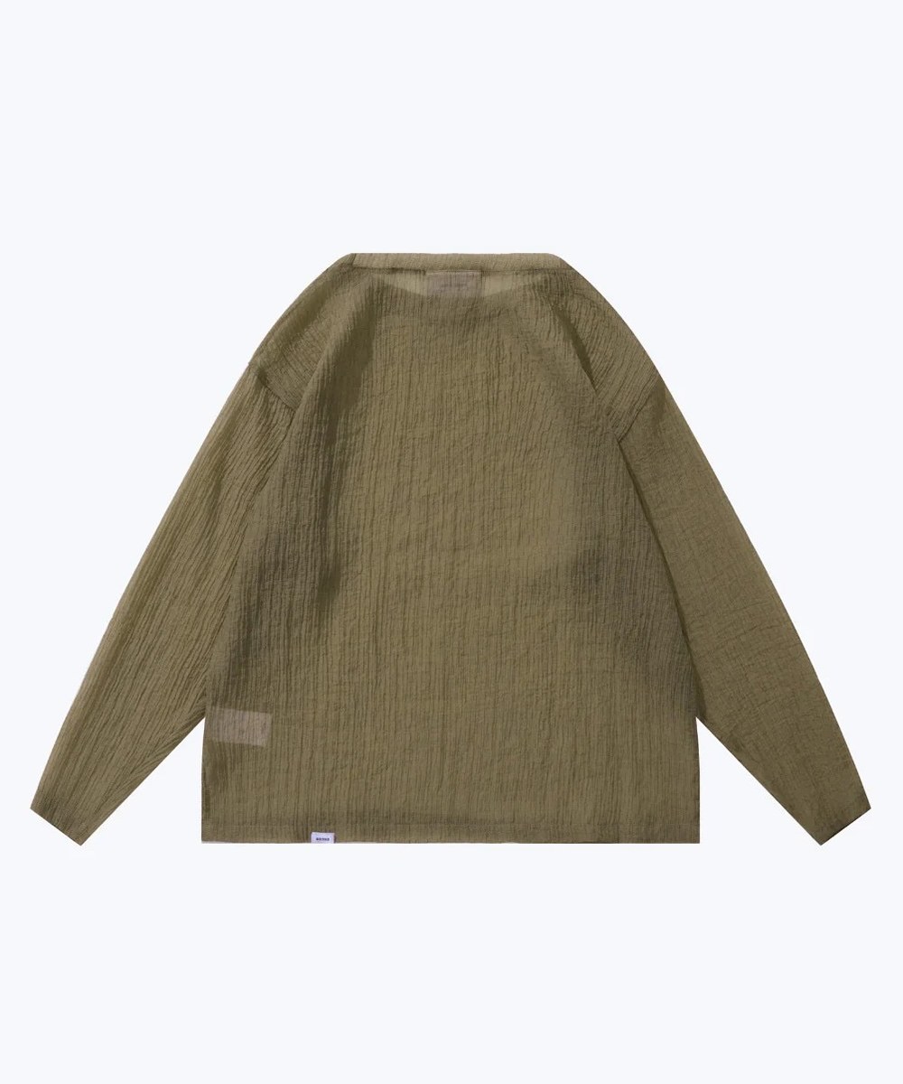 長袖上衣 Long Sleeve Textured Top