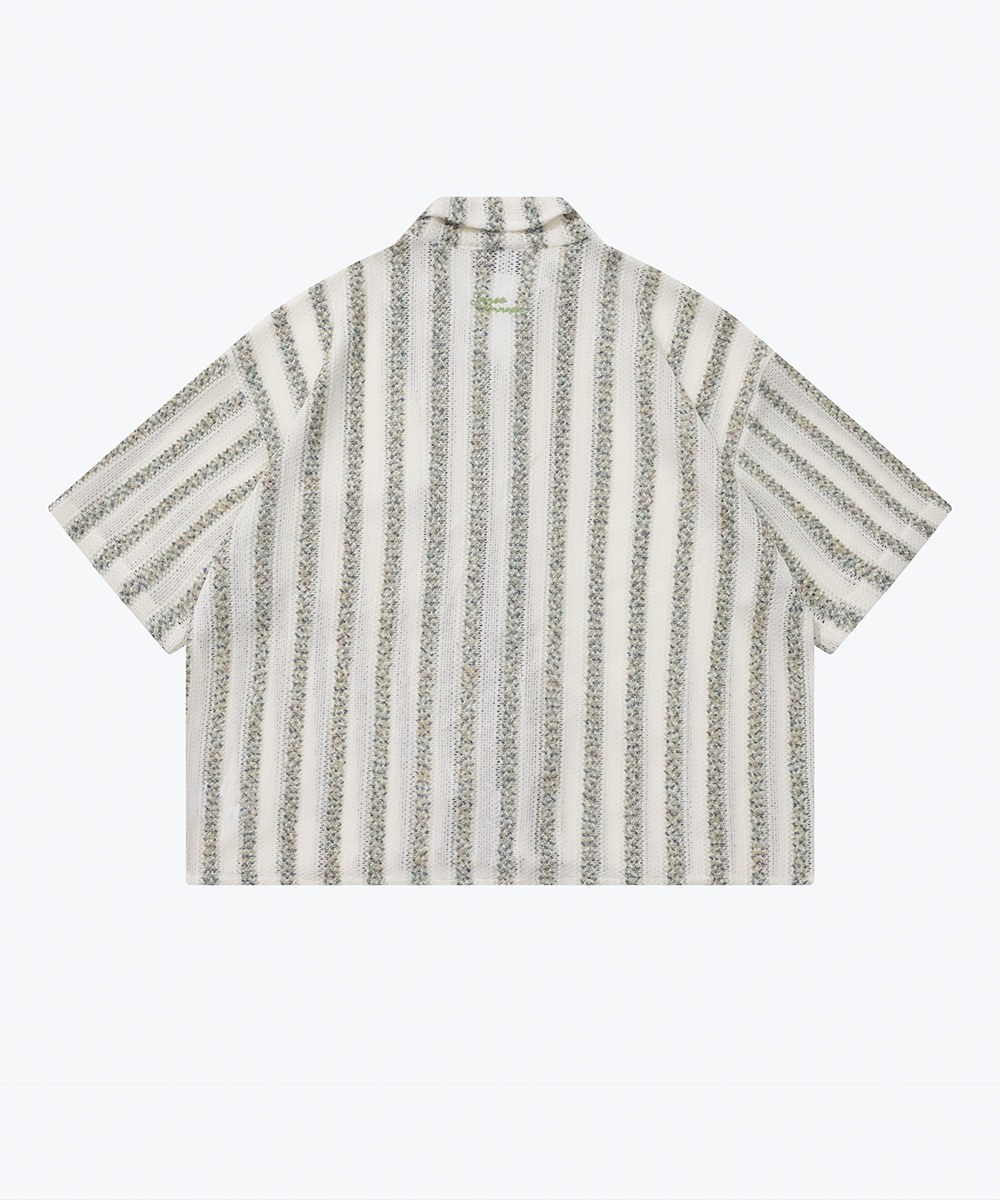 開領針織襯衫 Pattern Knit Collar Shirt