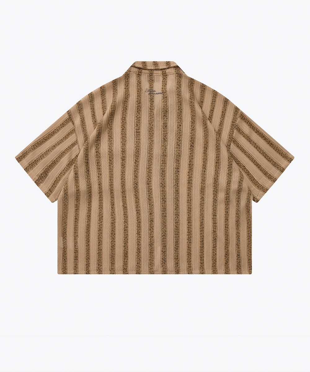 開領針織襯衫 Pattern Knit Collar Shirt