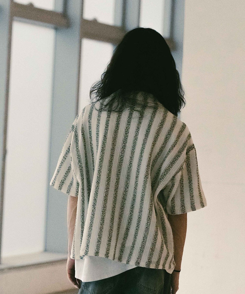 開領針織襯衫 Pattern Knit Collar Shirt