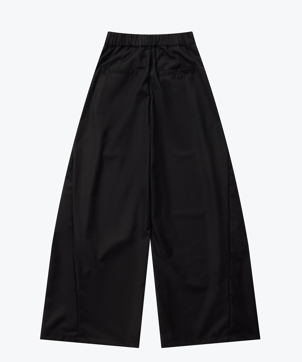 休閒西裝寬褲 Loose BootCut Pleated Trousers