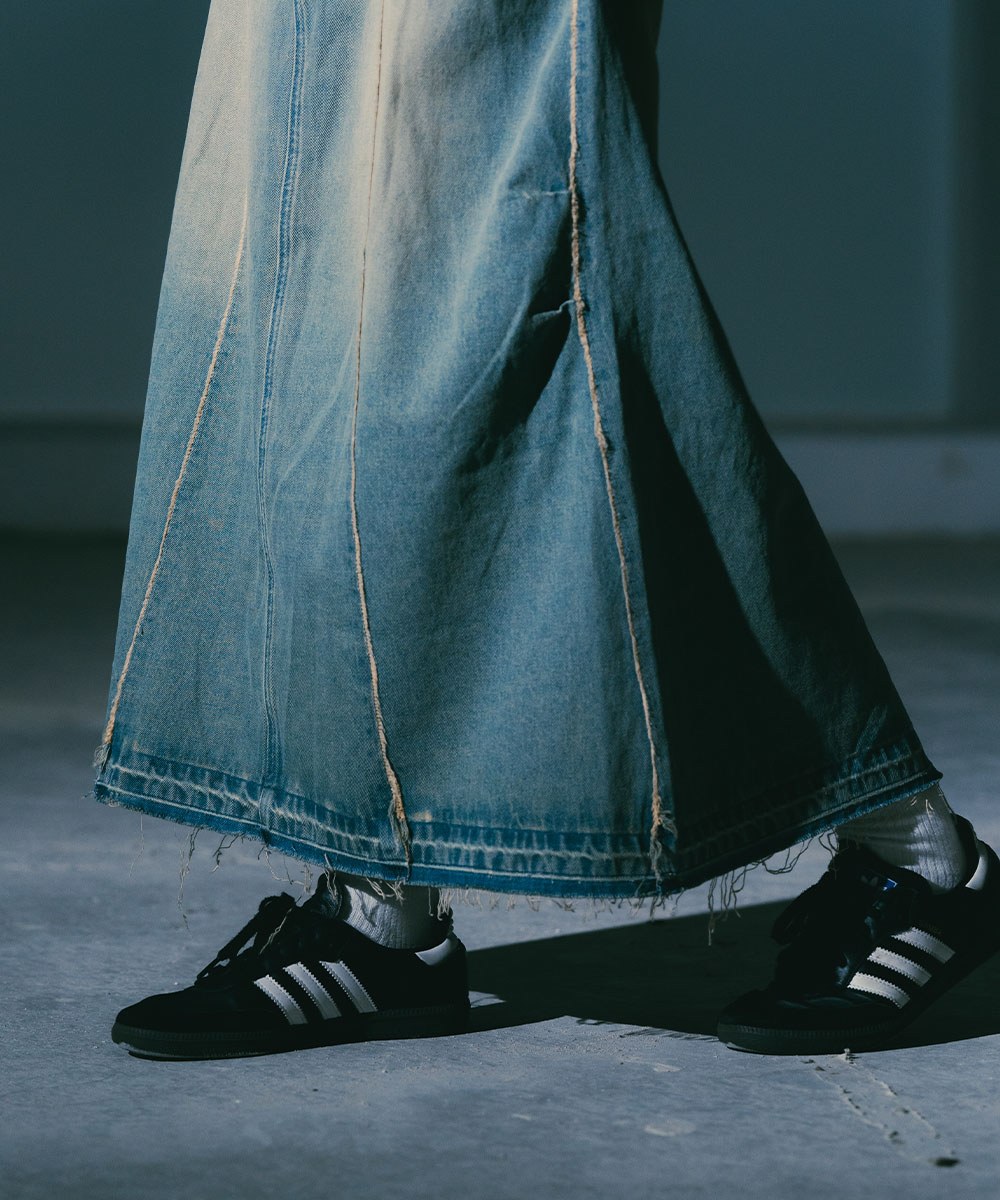 牛仔長裙 Damage Denim Full Skirts