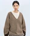 CRV0316-242 “Check Check” Knit Sweater V領針織衫