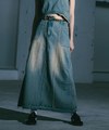 SNS4005W-241 牛仔長裙 Damage Denim Full Skirts