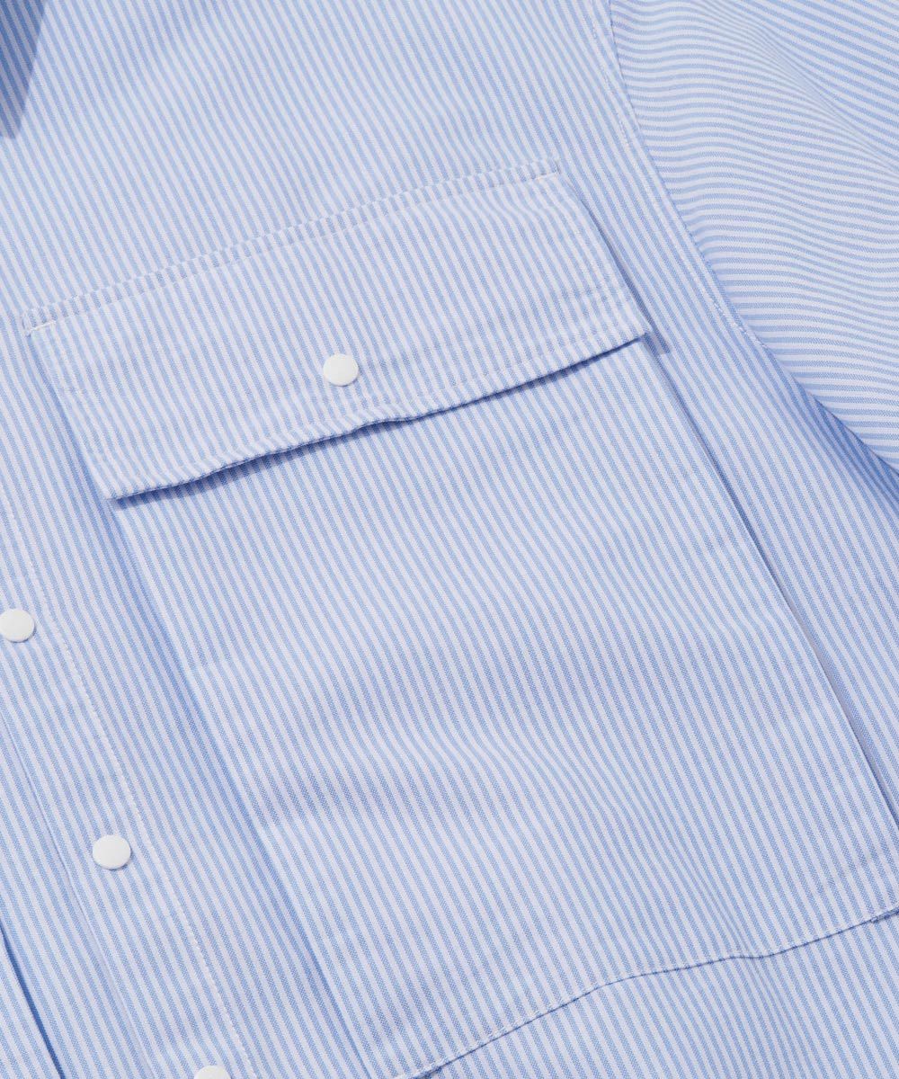 三口袋條紋襯衫 Three Pockets Striped Shirt